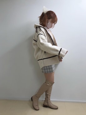 miho【骨格ストレート/イエベ春】さん（レディース・161cm）の冬コーディネート