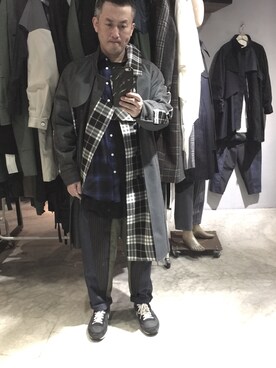 「TAIPEI」｜「アイテム（ダウンジャケット/コート）」を使った、rechic clothing shopさん（メンズ・171cm）の冬コーディネート