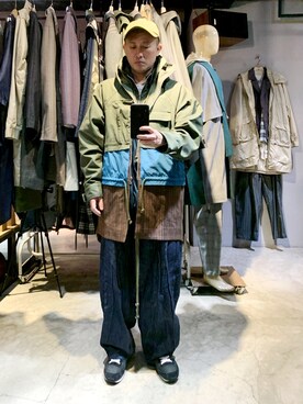 「Taiwan」｜「アイテム（モッズコート）」を使った、rechic clothing shopさん（メンズ・171cm）の春コーディネート