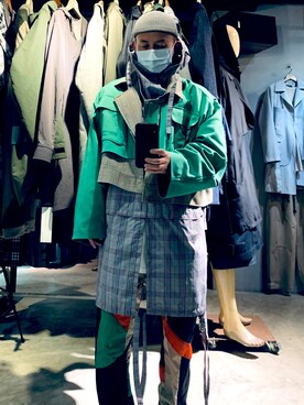 「oversize」｜「アイテム（ブルゾン）」を使った、rechic clothing shopさん（メンズ・171cm）の冬コーディネート