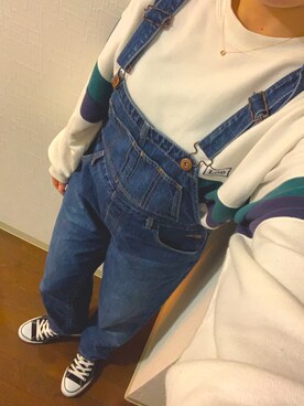 「WEGO（ウィゴー）のWEGO/リバーシブルファーボアバケットハット（ハット）」を使った、nkgwtmkさん（レディース・158cm）の冬コーディネート