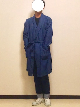「HALHAM（ハルハム）のアイテム（その他アウター）」を使った、Tomoaki Hondaさん（メンズ・171cm）の秋コーディネート