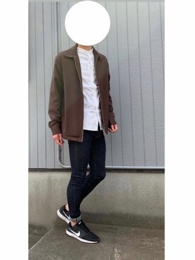 「MONO-MART（モノマート）のアイテム（その他アウター）」を使った、Tomoaki Hondaさん（メンズ・171cm）の春コーディネート