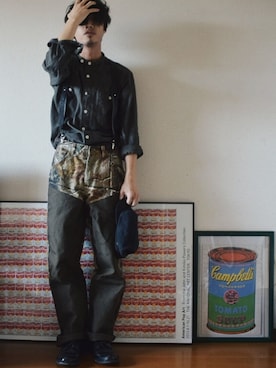 「ごま塩」｜old_goldさん（メンズ・170cm）の春コーディネート