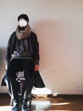 「Yves Saint Laurent（イヴサンローラン）のアイテム（パンツ）」を使った、old_goldさん（メンズ・170cm）の冬コーディネート