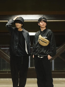 「ダンス」｜「アイテム（ナイロンジャケット）」を使った、old_goldさん（メンズ・170cm）の春コーディネート