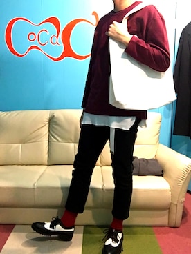 「トートバック」｜「アイテム（その他）」を使った、「YUTO」さん（メンズ・176cm）の春コーディネート