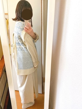 「ペールトーン」｜「アイテム（ワンピース/ドレス）」を使った、mikipruneさん（レディース・152cm）の冬コーディネート