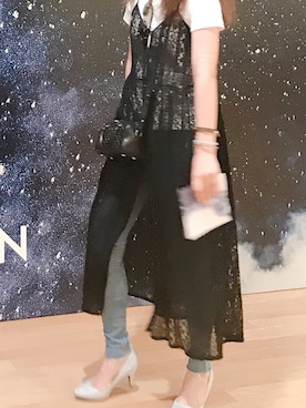 「Two Faces（トゥーフェイシーズ）のアイテム（ワンピース/ドレス）」を使った、meguさん（レディース・170cm）の夏コーディネート