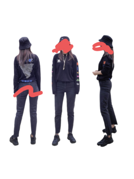 「JOE'S JEANS（ジョーズジーンズ）のアイテム（デニムパンツ、ブラック系）」を使った、meguさん（レディース・170cm）の春コーディネート