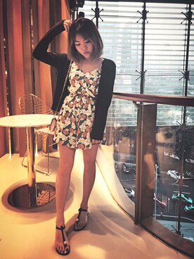 「H&M（エイチ・アンド・エム）のアイテム（チュニック）」を使った、JessicaLoveeeさん（レディース・160cm）の冬コーディネート
