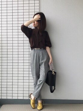 「ボウタイ」｜♥hapiko♥さん（レディース・153cm）の秋コーディネート