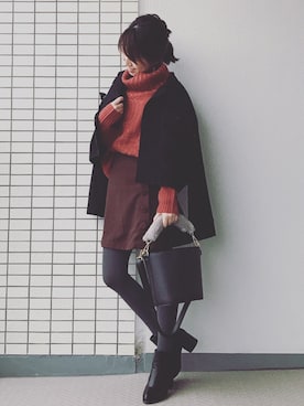 「GRL（グレイル）のアイテム（その他）」を使った、♥hapiko♥さん（レディース・153cm）の秋コーディネート