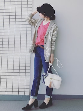 「ユニクロニット」｜♥hapiko♥さん（レディース・153cm）の春コーディネート