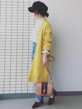 「etrebloom（エトレブルーム）のアイテム」を使った、♥hapiko♥さん（レディース・153cm）の春コーディネート