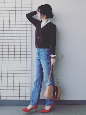 「Mathilda（マチルダ）の【Mathilda】ラウンドトゥパンプス MI1002/with・Ray掲載（パンプス）」を使った、♥hapiko♥さん（レディース・153cm）の春コーディネート