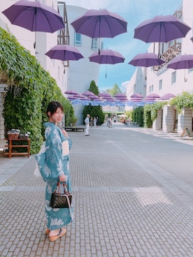 「帯」｜「アイテム（浴衣）」を使った、♥hapiko♥さん（レディース・153cm）の夏コーディネート