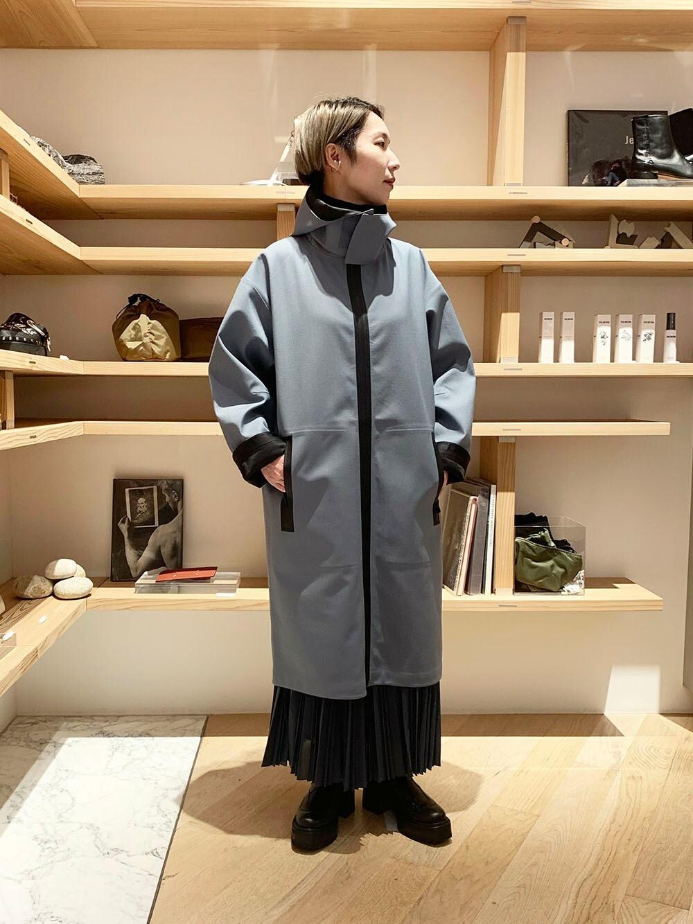 ASTRAET（アストラット）＞ボンディング フーデッドコート†を使った 