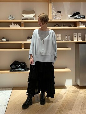「ASTRAET（アストラット）のアイテム（アクセサリー）」を使った、saori fujiiさん（レディース・160cm）の冬コーディネート