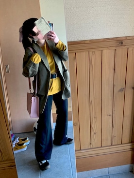 「BEN DAVIS（ベンデイビス）のアイテム（スウェット）」を使った、Aさん（レディース・158cm）の春コーディネート