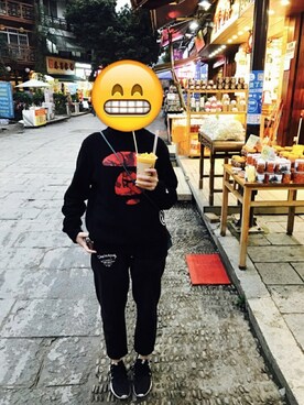 「BSX（ビーエスエックス）のアイテム」を使った、吹吹吹神係我男神さん（レディース・163cm）の冬コーディネート