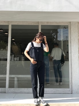 「ジーユー」｜Rukaさん（レディース・162cm）の夏コーディネート