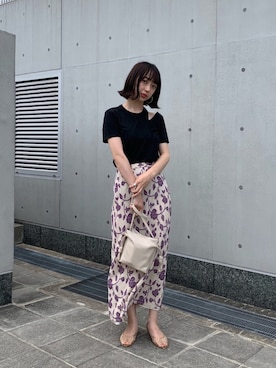 「Littlesuzie」｜「アイテム（バッグ）」を使った、Rukaさん（レディース・163cm）の夏コーディネート