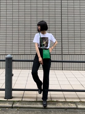 「COMME CA DU MODE（コムサデモード）のアイテム（ブーツ）」を使った、Rukaさん（レディース・162cm）の夏コーディネート
