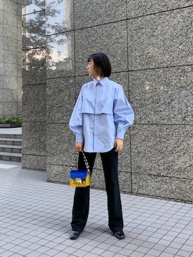 「COMME CA DU MODE（コムサデモード）のアイテム（ブーツ）」を使った、Rukaさん（レディース・162cm）の秋コーディネート