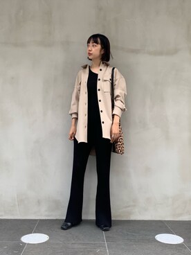 「COMME CA DU MODE（コムサデモード）のアイテム（ブーツ）」を使った、Rukaさん（レディース・162cm）の秋コーディネート