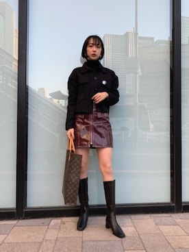 「着まわしコーデ」｜「アイテム（ジャケット/アウター）」を使った、Rukaさん（レディース・162cm）の秋コーディネート