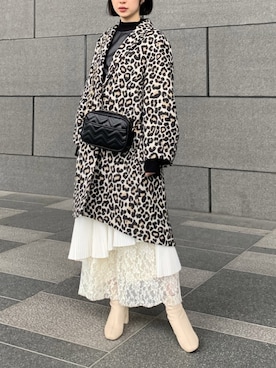 「Luftrobe（ルフトローブ）のアイテム」を使った、Rukaさん（レディース・162cm）の冬コーディネート