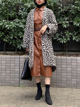 「Luftrobe（ルフトローブ）のアイテム」を使った、Rukaさん（レディース・162cm）の冬コーディネート