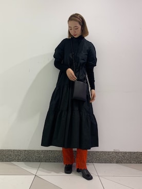 「COMME CA DU MODE（コムサデモード）のアイテム（ブーツ）」を使った、Rukaさん（レディース・162cm）の春コーディネート