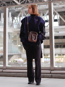「COMME CA DU MODE（コムサデモード）のアイテム（ブーツ）」を使った、Rukaさん（レディース・162cm）の春コーディネート