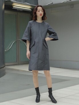 「ミニワンピ」｜Rukaさん（レディース・162cm）の春コーディネート