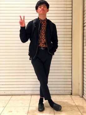 「HARE（ハレ）のアイテム（スリッポン）」を使った、なりっちさん（メンズ・173cm）の春コーディネート