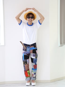 「classicalelf（クラシカルエルフ）のアイテム（シューズ）」を使った、たけるん(クラシカルエルフ)さん（メンズ・167cm）の夏コーディネート