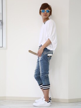 「classicalelf（クラシカルエルフ）のアイテム（シューズ）」を使った、たけるん(クラシカルエルフ)さん（メンズ・167cm）の夏コーディネート