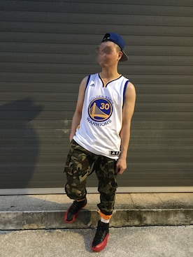 「Jordan」｜「アイテム（ジャージ）」を使った、Kakeru さん（メンズ・176cm）の夏コーディネート