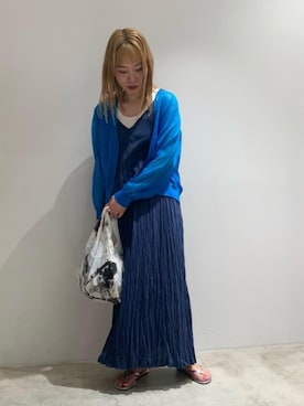 「RECOMMEND  ITEM STYLING」｜「アイテム（ワンピース/ドレス）」を使った、yunaさん（レディース・157cm）の夏コーディネート