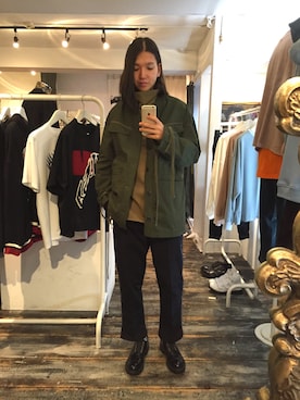 「KICS DOCUMENT.（キクス ドキュメント）のアイテム（トップス）」を使った、fever_cameiさん（メンズ・178cm）の秋コーディネート