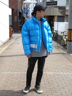 「doublet（ダブレット）のアイテム（ダウンジャケット/コート）」を使った、fever_cameiさん（メンズ・178cm）の秋コーディネート