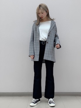 「STYLENANDA（スタイルナンダ）のアイテム（アクセサリー）」を使った、どびちゃんさん（レディース・168cm）の春コーディネート