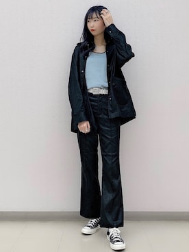 「PAGEBOY（ページボーイ）のアイテム（セットアップ）」を使った、どびちゃんさん（レディース・168cm）の夏コーディネート