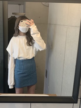 「PAGEBOY（ページボーイ）のWEB限定アイテム / 2WAYレイヤードロンT（Tシャツ/カットソー）」を使った、どびちゃんさん（レディース・168cm）の春コーディネート