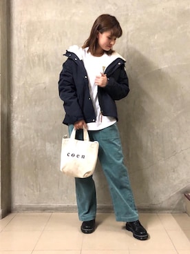 「LOGOS（ロゴス）のアイテム」を使った、coen misakiさん（レディース・160cm）の秋コーディネート
