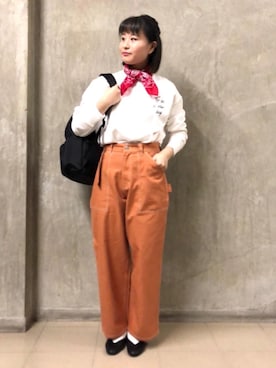「SMITH'S（スミス）のアイテム（パンツ）」を使った、coen misakiさん（レディース・160cm）の冬コーディネート