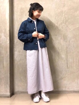「SMITH'S（スミス）のアイテム（ジャケット/アウター）」を使った、coen misakiさん（レディース・160cm）の冬コーディネート