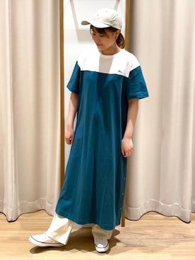 「KELTY（ケルティ）のアイテム」を使った、coen misakiさん（レディース・160cm）の夏コーディネート